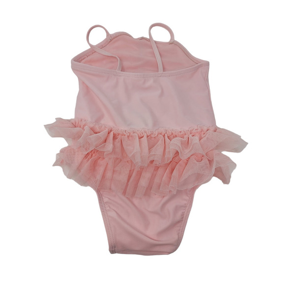 Old Navy Infant Girls Tutu One Piece Swimsuit Bathing Suit Pink Size 12-18M - Picture 2 of 3